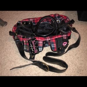 Betsy Johnson Plaid Duffle Bag